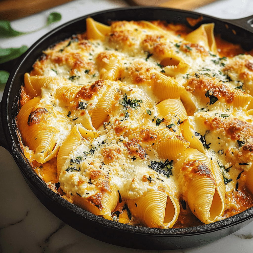 The Best Easy Ricotta Stuffed Shells - Crisp And Yum