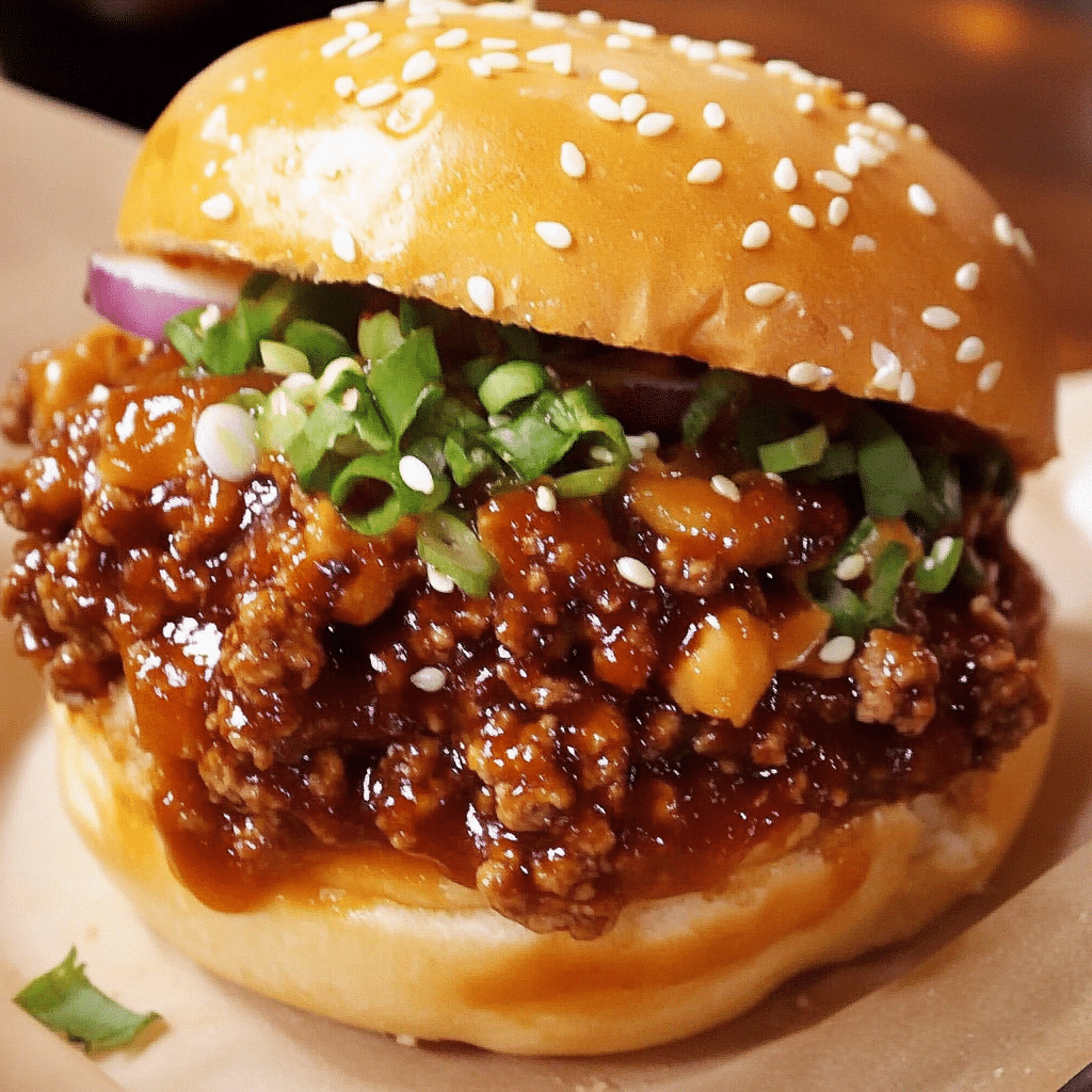 Asian Sloppy Joes - Crisp And Yum
